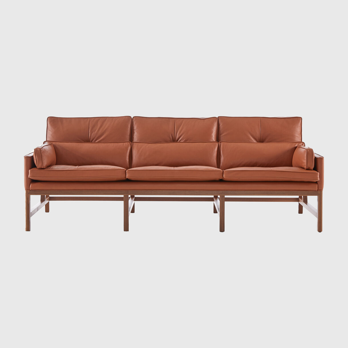 Wood Frame Low Back Sofa