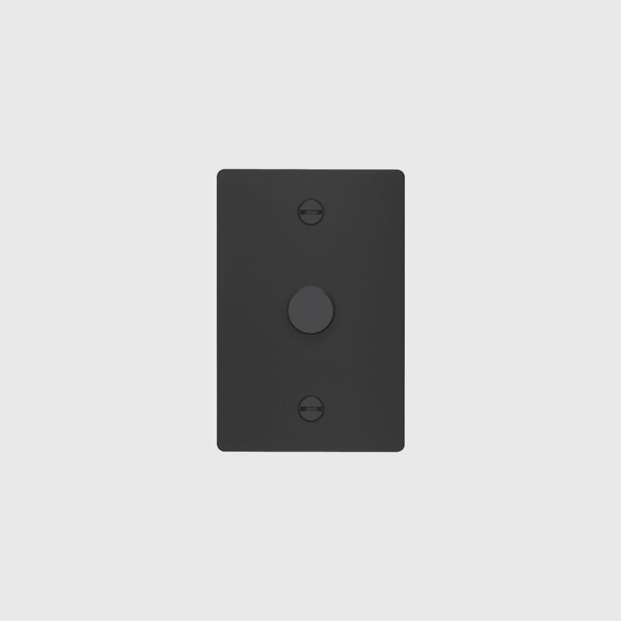 1G Dimmer Switch, Cross, Vertical, Black
