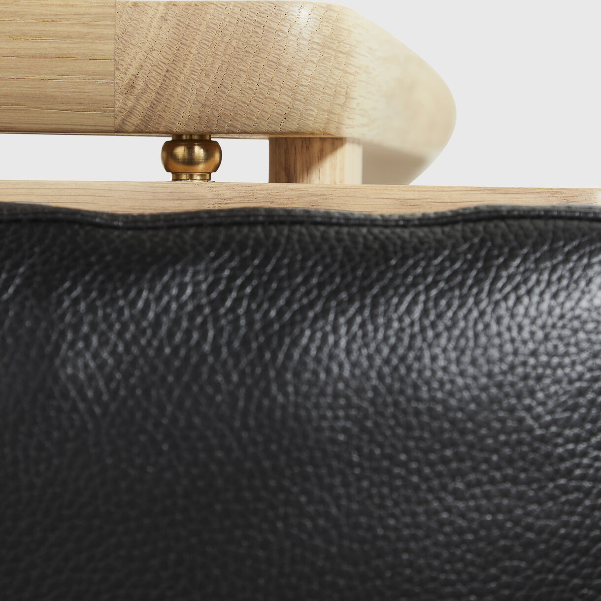 Rén Dining Chair, Oak & Black Leather