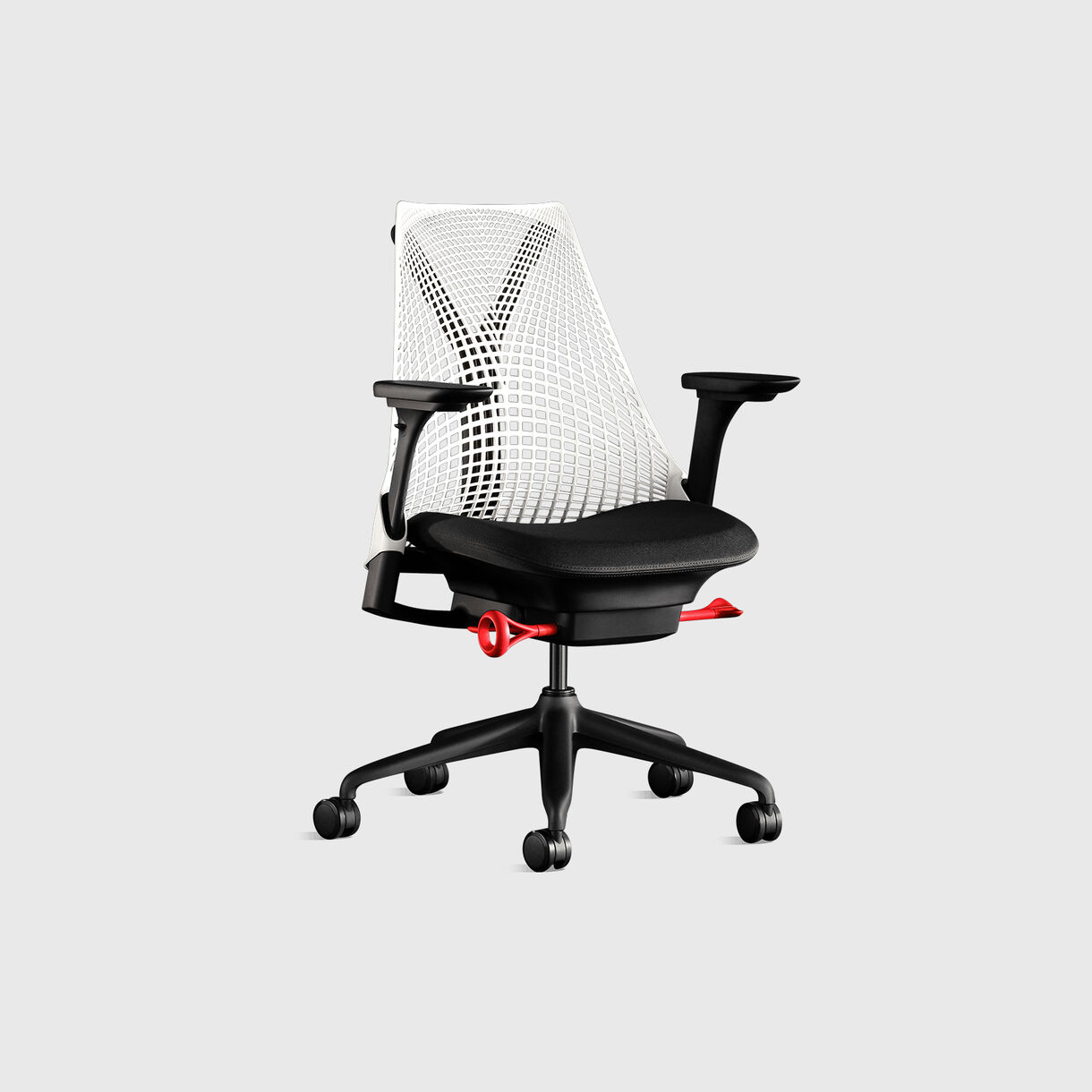 Sayl Gaming Chair, Studio White & Red