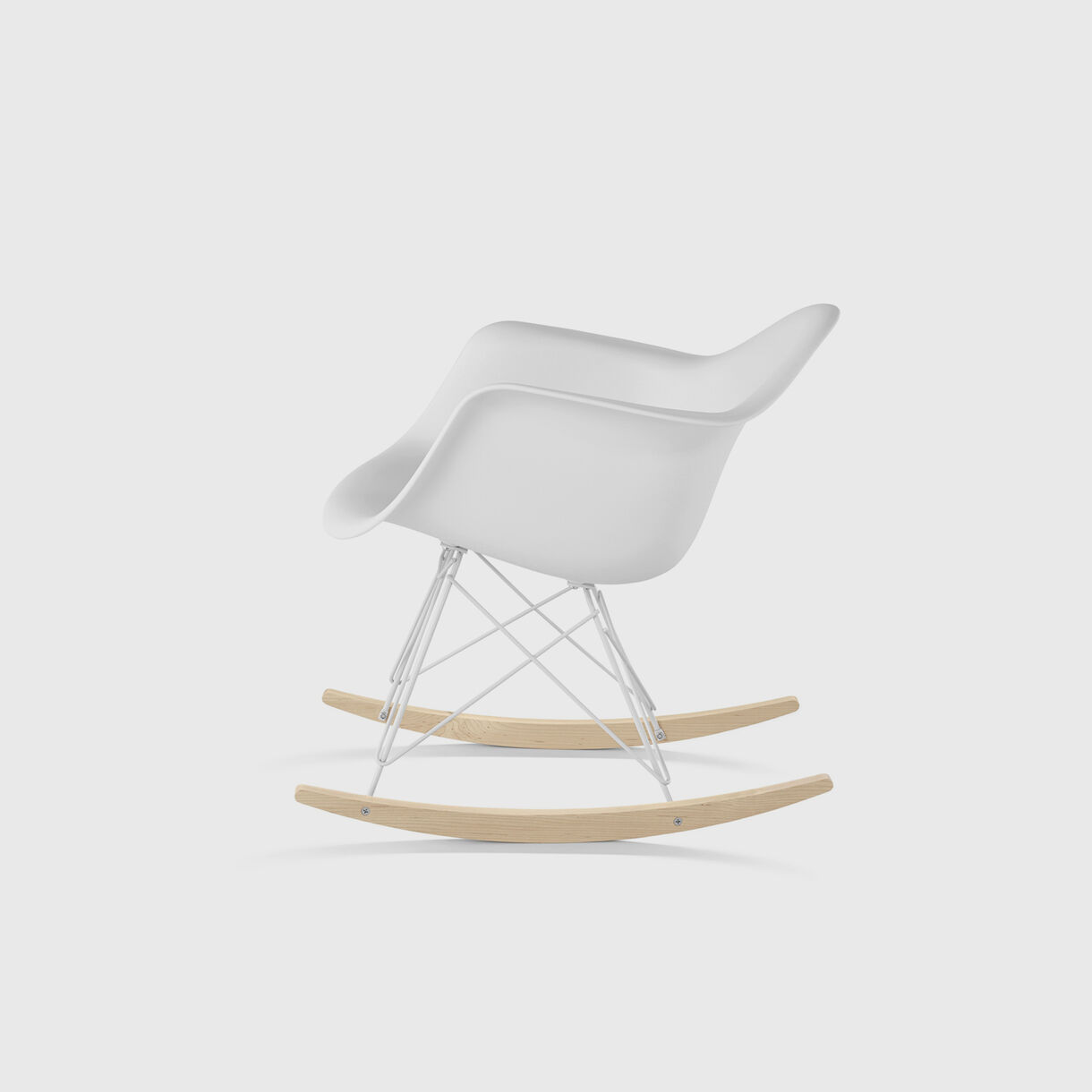Eames Moulded Plastic Armchair, Rocker Base