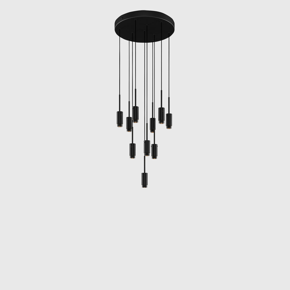 Exhaust Chandelier 10, Surface, Graphite & Gunmetal