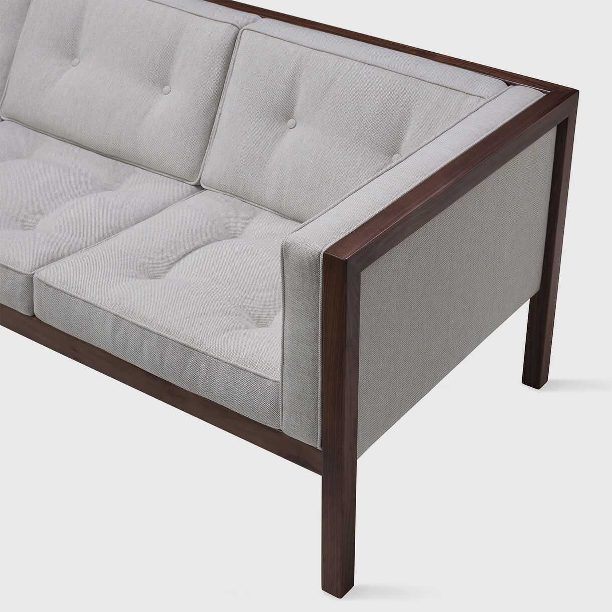 Nelson Cube Sofa, 2070mm, Walnut & Mode Clavicle