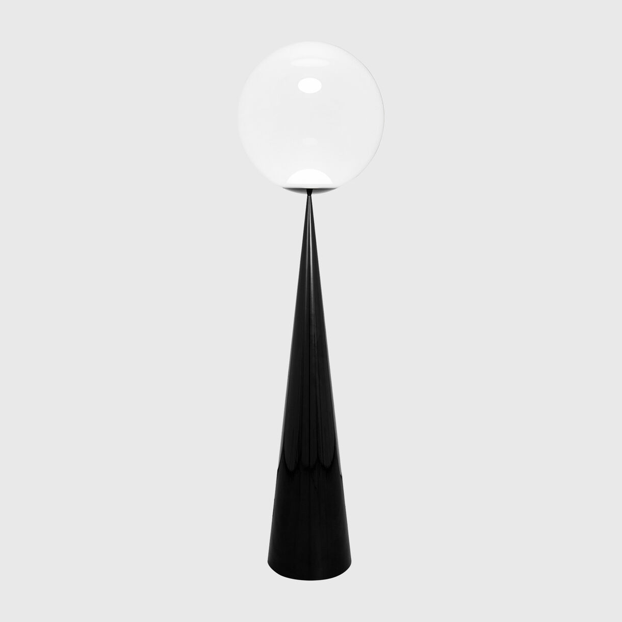 Globe Cone Fat Floor Lamp, Opal