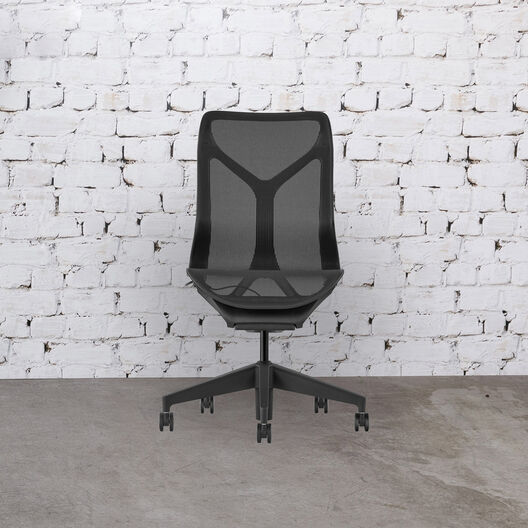 Herman Miller Cosm Mid Back Chair, Graphite, No Arms