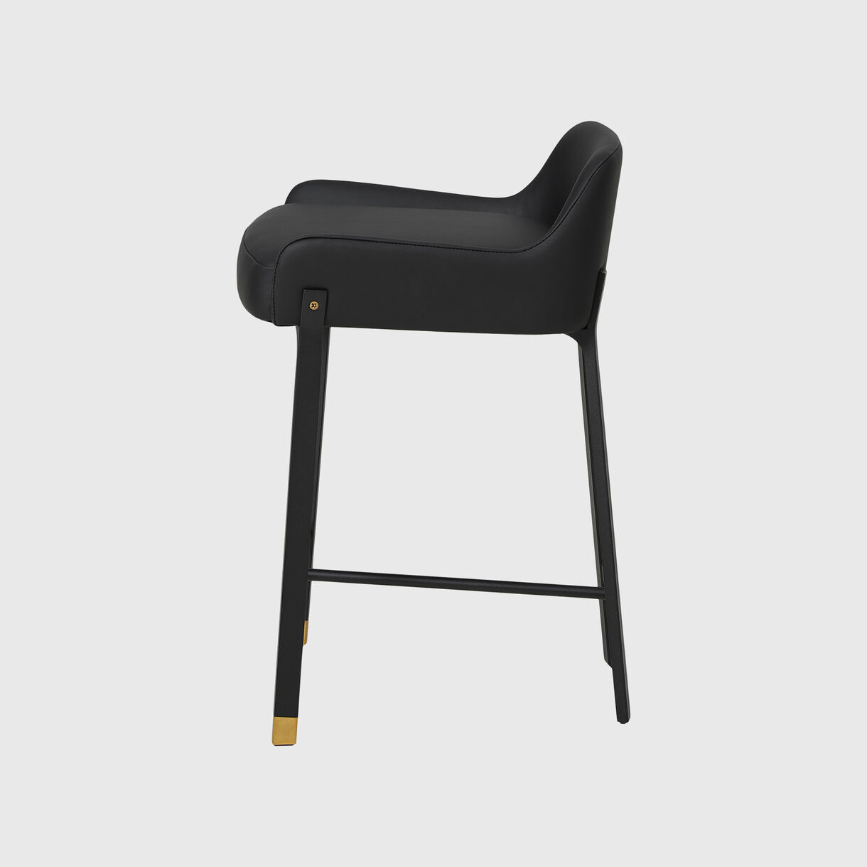 Blink Stool, Counter, Bellagio Leather - Black 7925