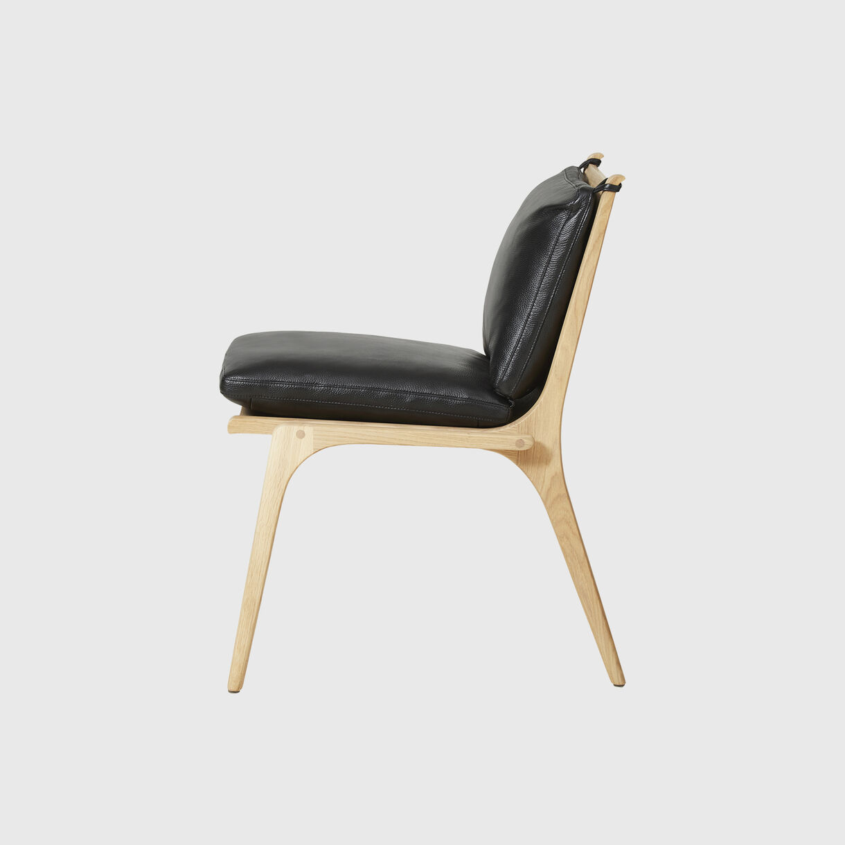 Rén Dining Chair, Oak & Black Leather