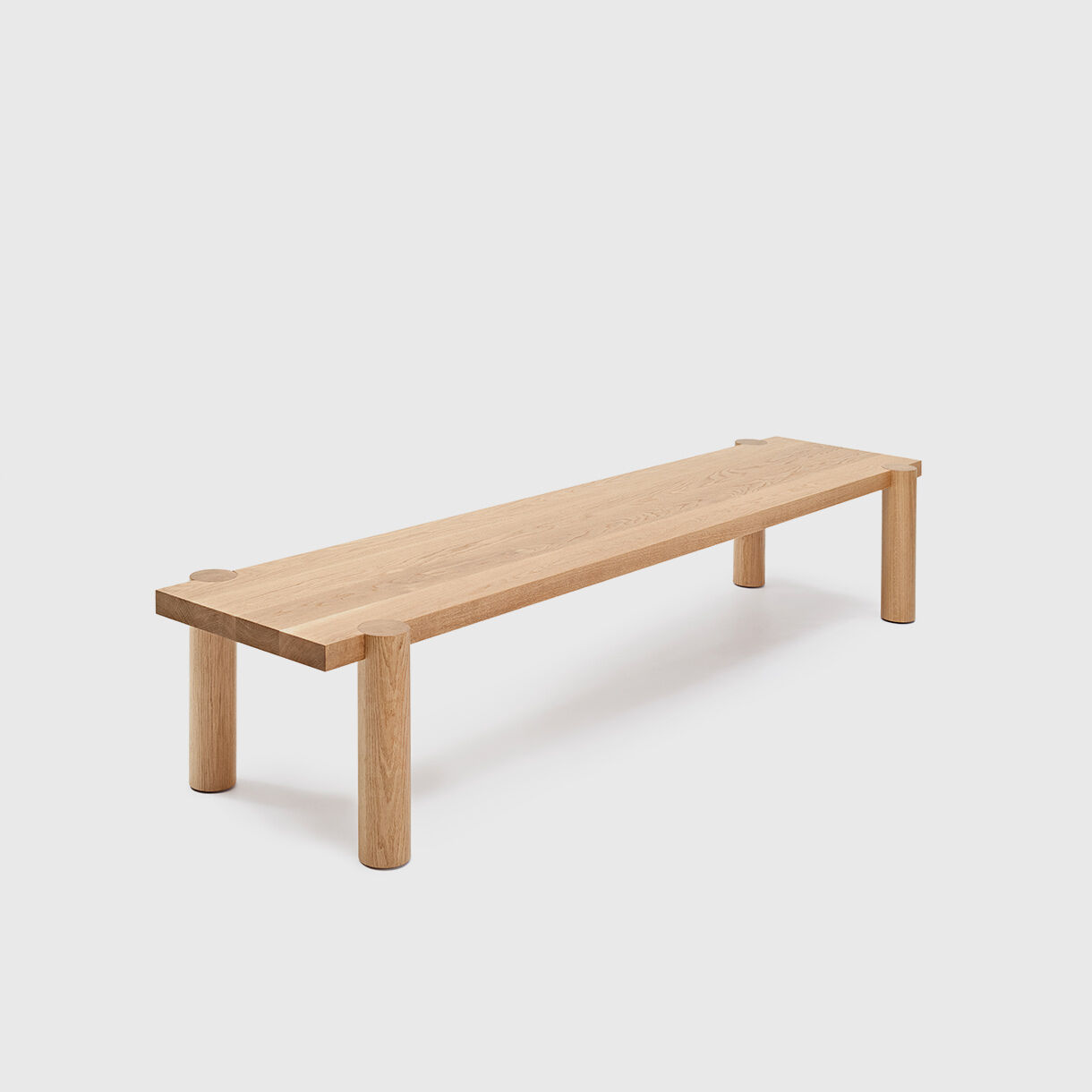 Breadstick Gallery Bench, American Oak