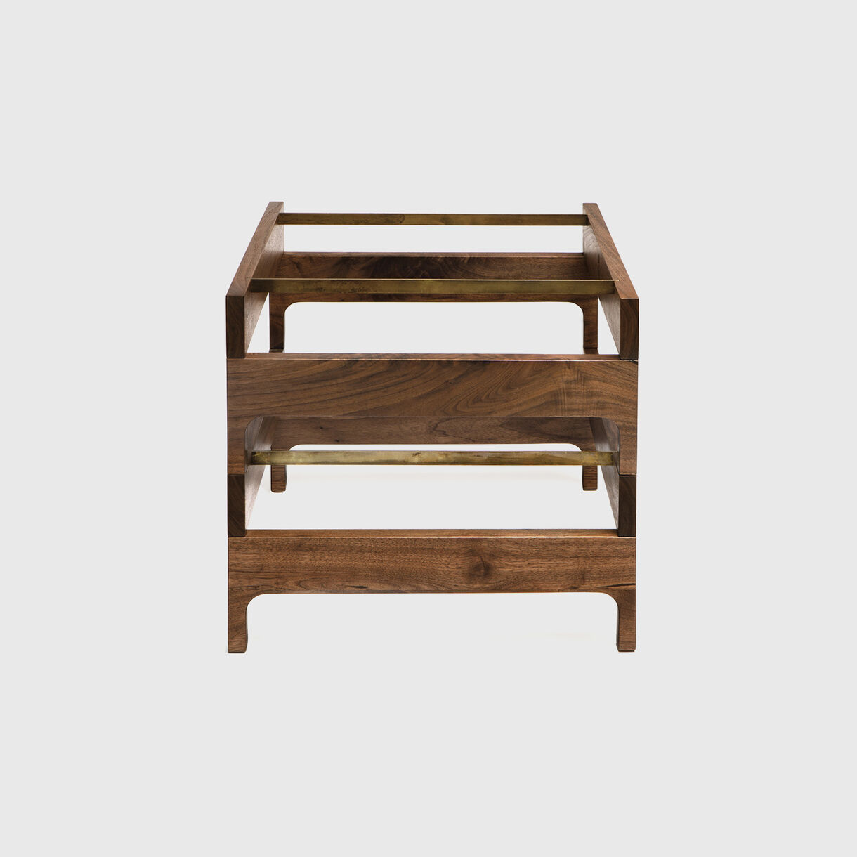 Table Rack Front View BassamFellows Tray Rack Side Table | Living Edge