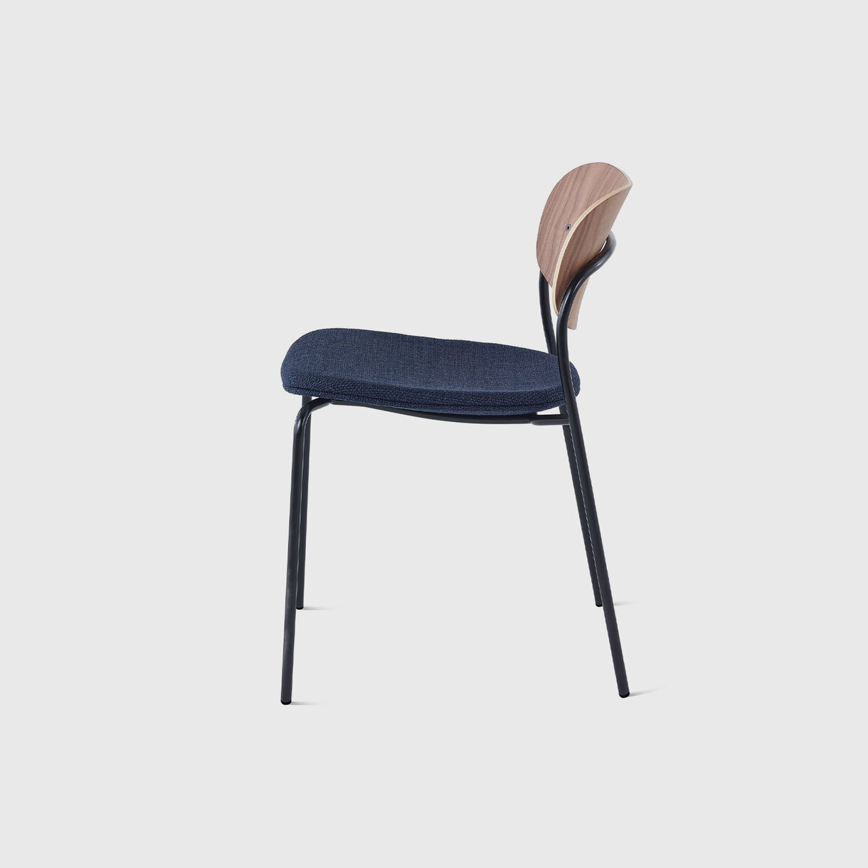 Portrait Chair, Walnut & Capri - Ink & Black