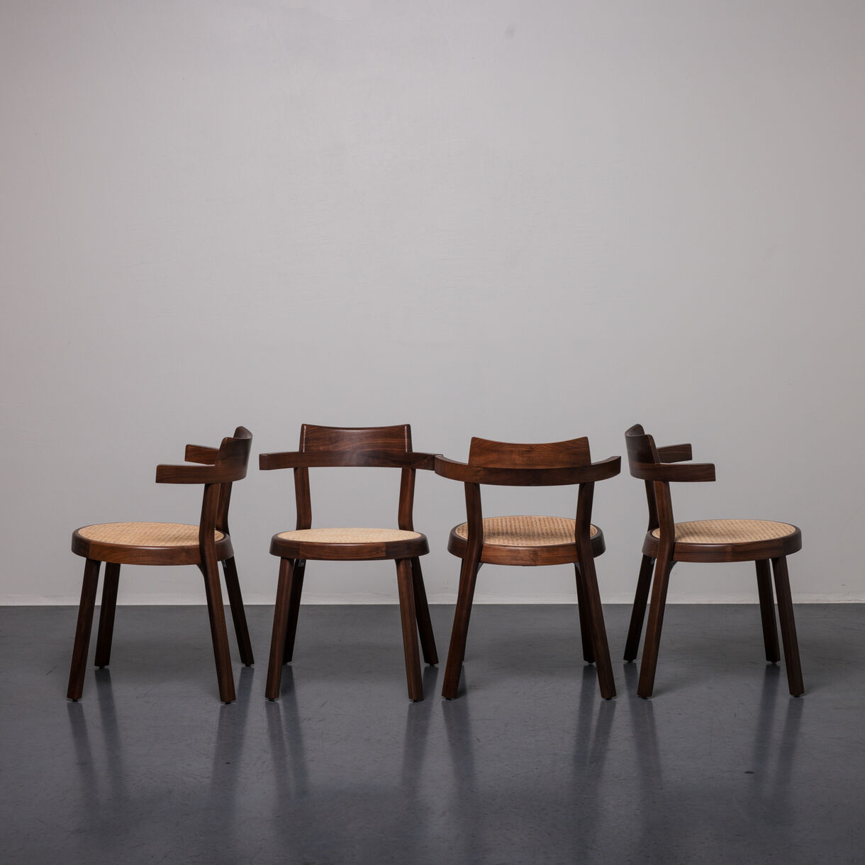 Pagoda Chair Cane, Walnut