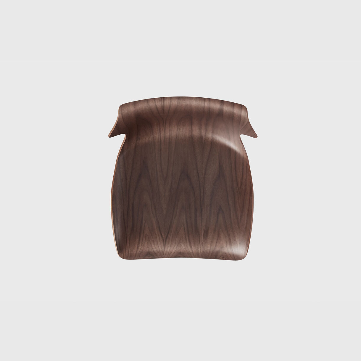 Petal Metal Base Counter Stool, Walnut