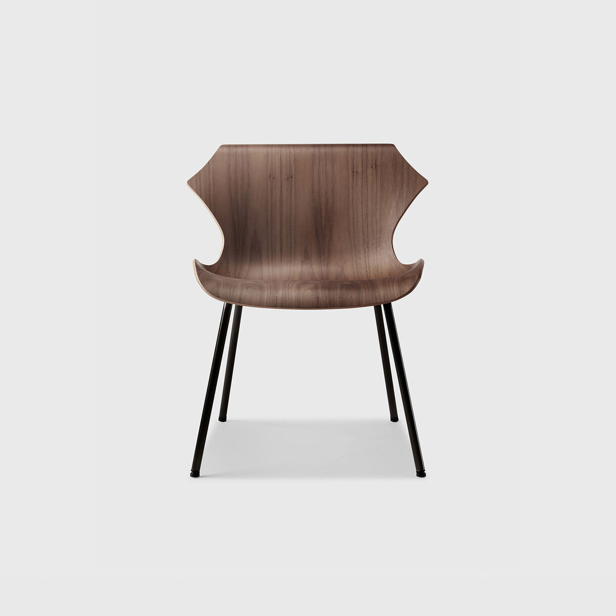 Petal Lounge Chair, Walnut