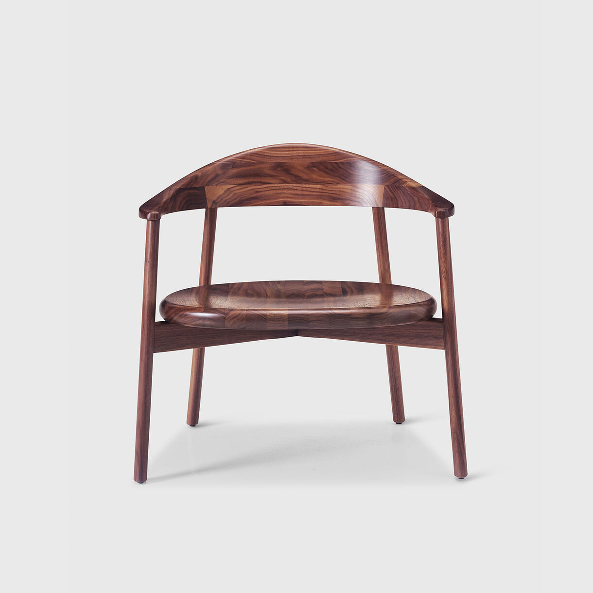 Pebble Lounge Armchair, Walnut