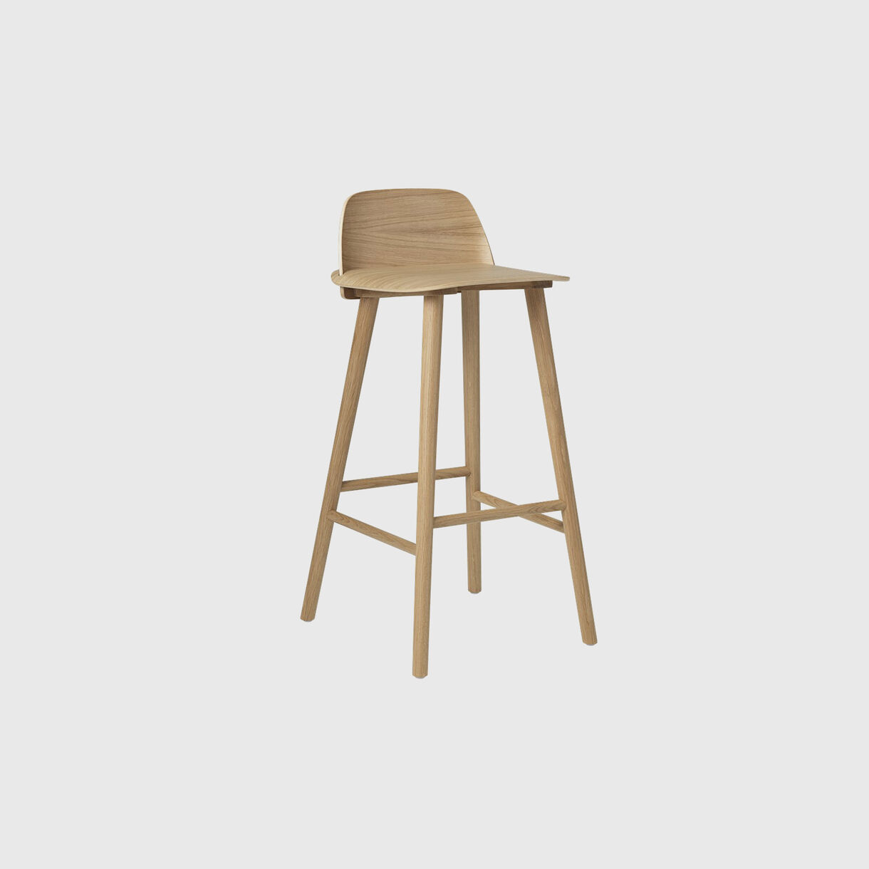 Nerd Bar Stool, Oak