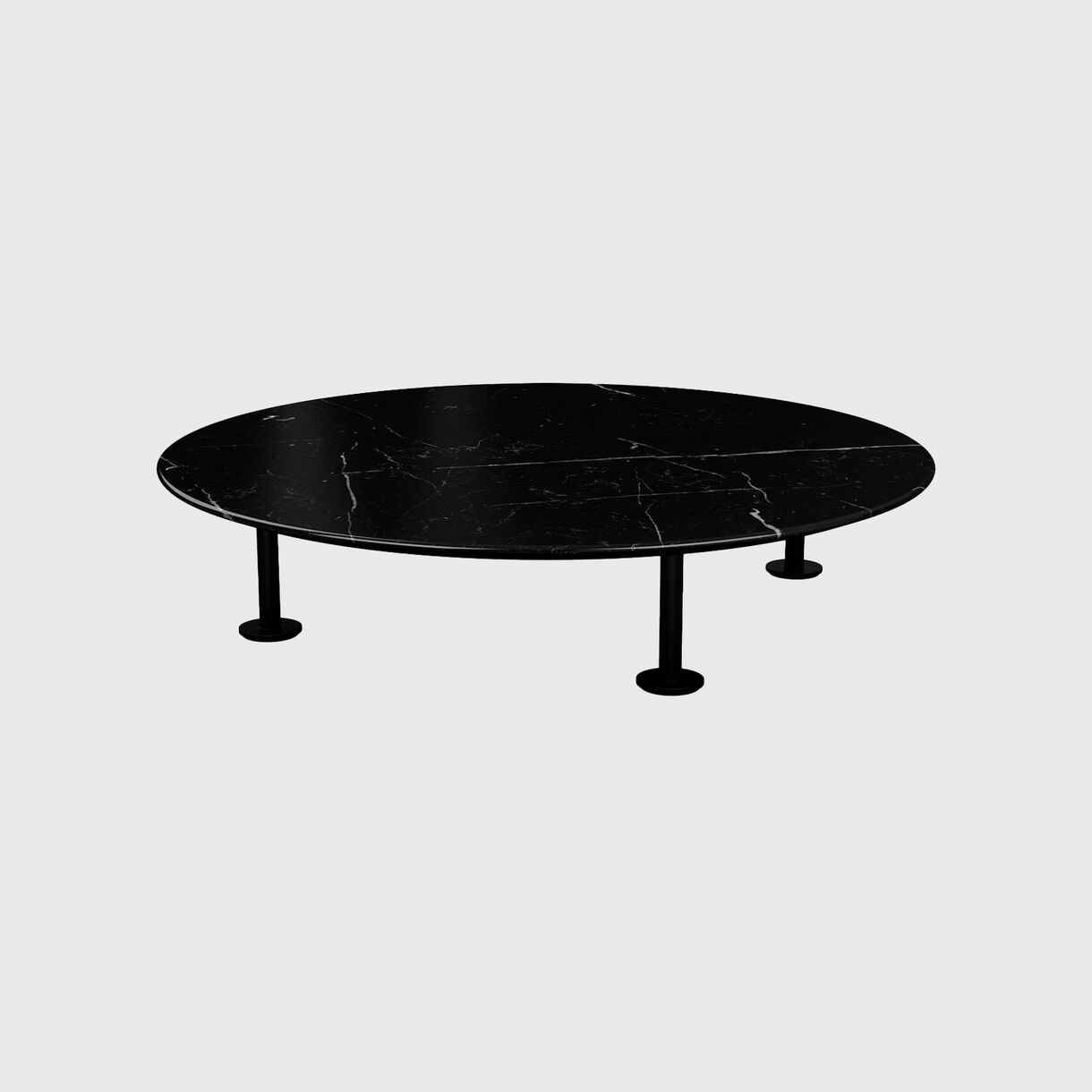 Grasshopper Coffee Table, Polished Nero Marquina, Black