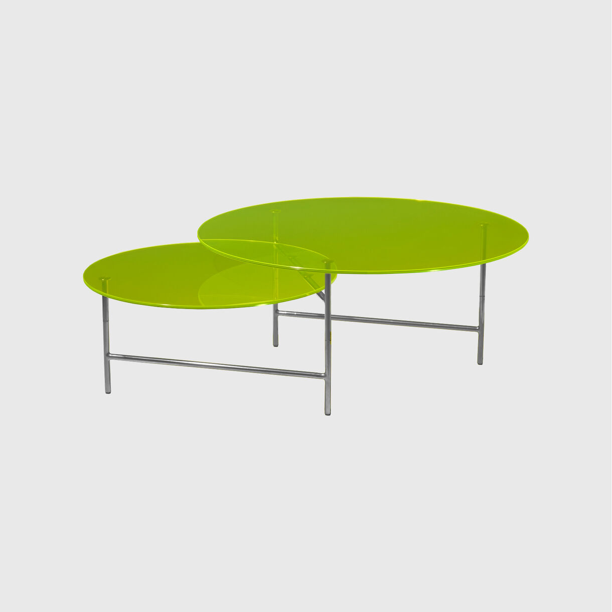 Zorro Coffee Table, Yellow Glass