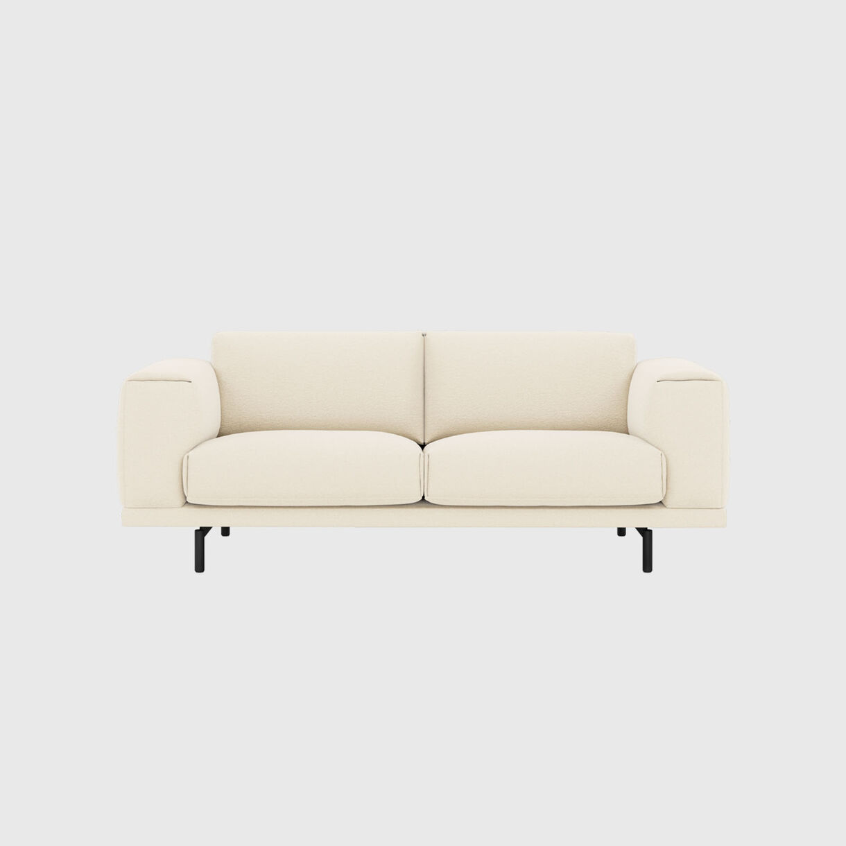 Rest Sofa 2 Seater, Hearth 001, Metal Base