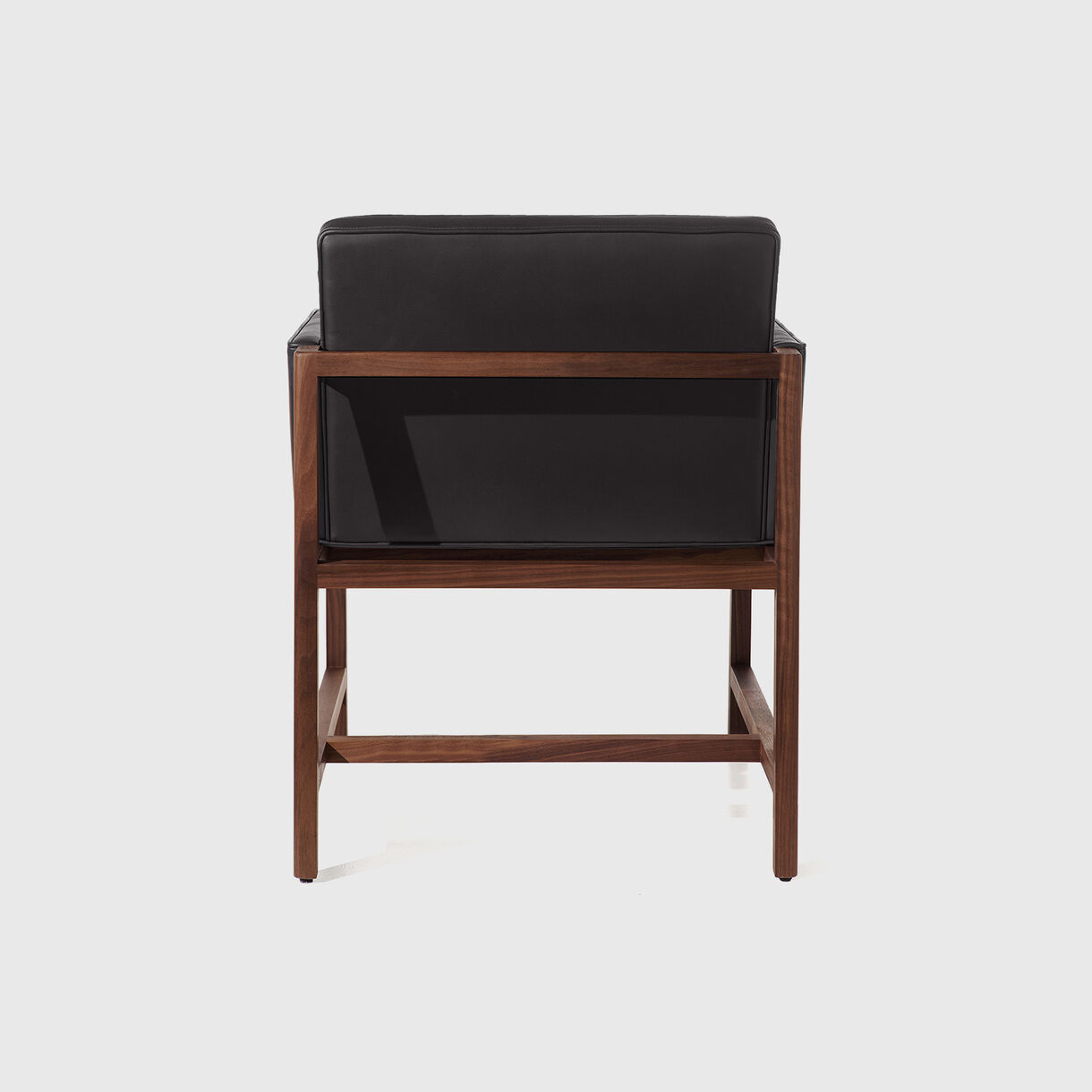 Wood Frame Armchair, Walnut (WN), Coach, Black (99999)