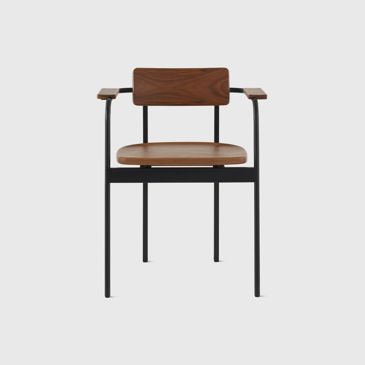 Betwixt Chair with Arms, Walnut & Black