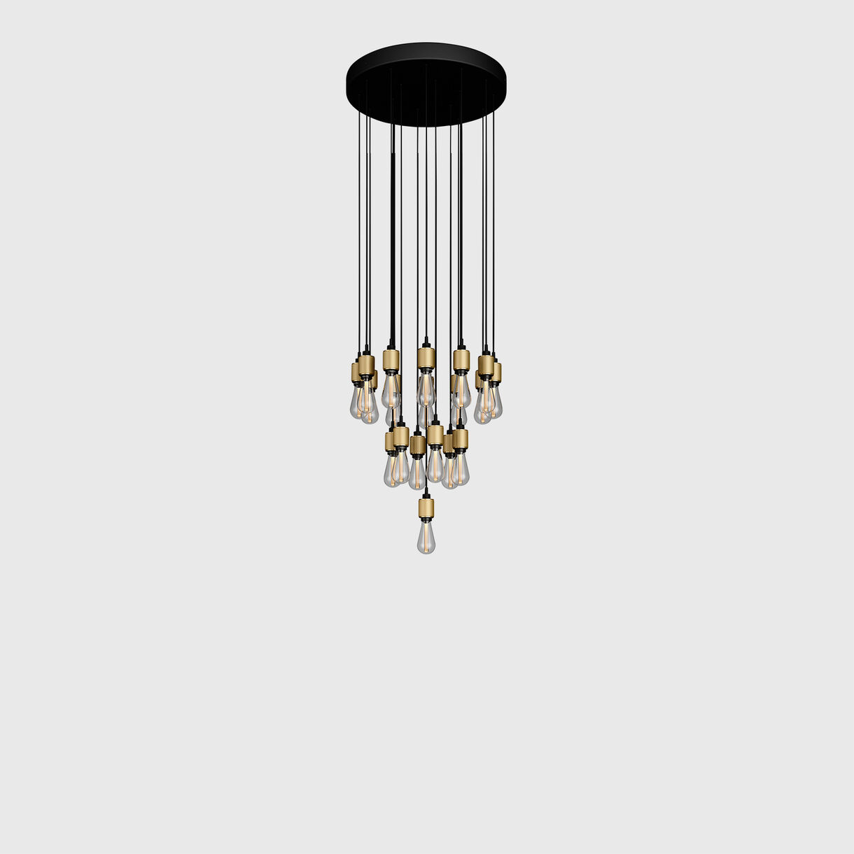Heavy Metal Chandelier 19, Surface, Brass