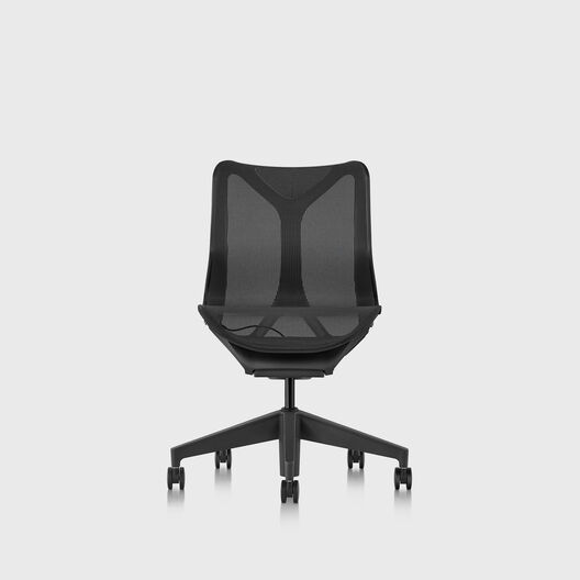 Cosm Chair, Graphite, Low Back, No Arms