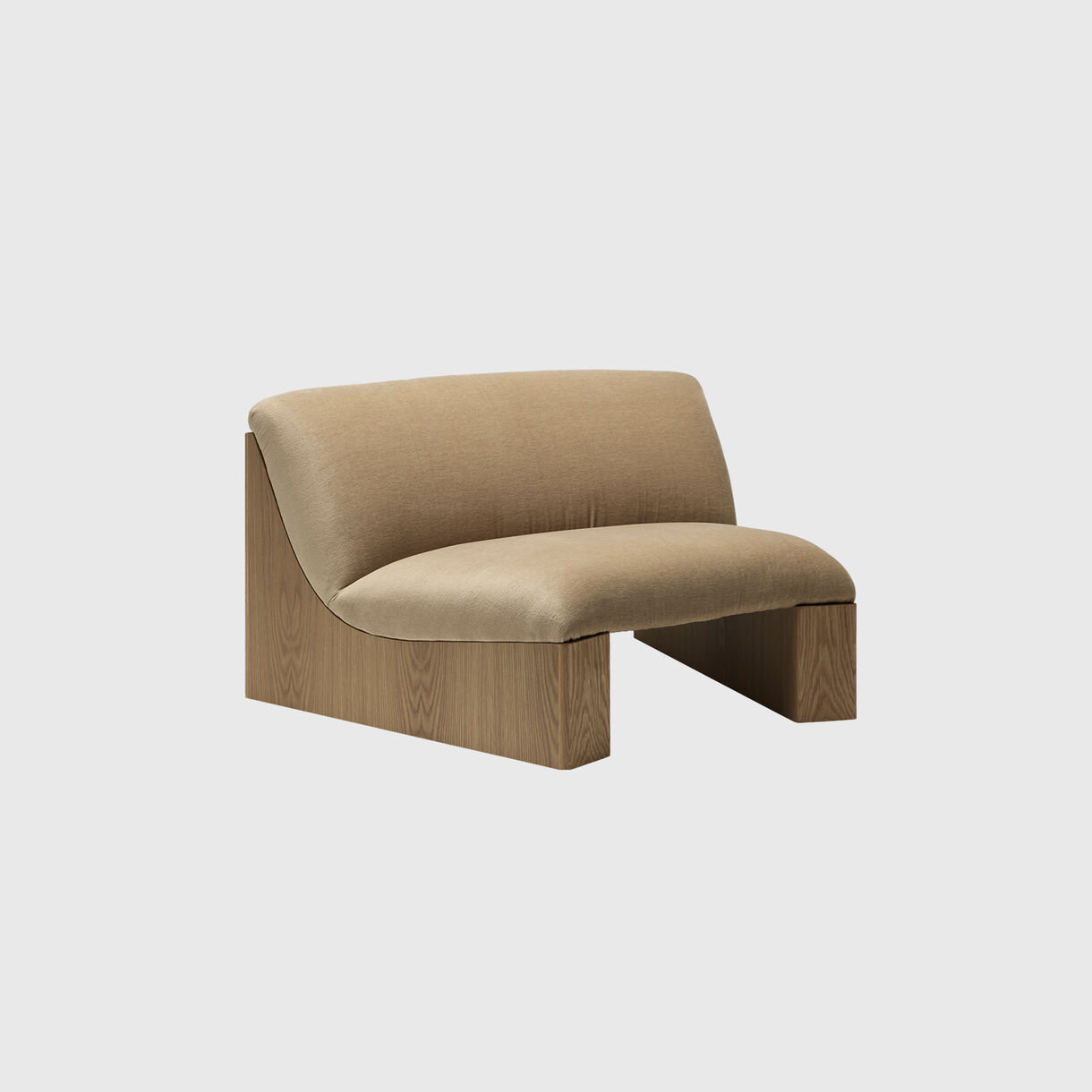 Snow Modular Sofa, Wood Base