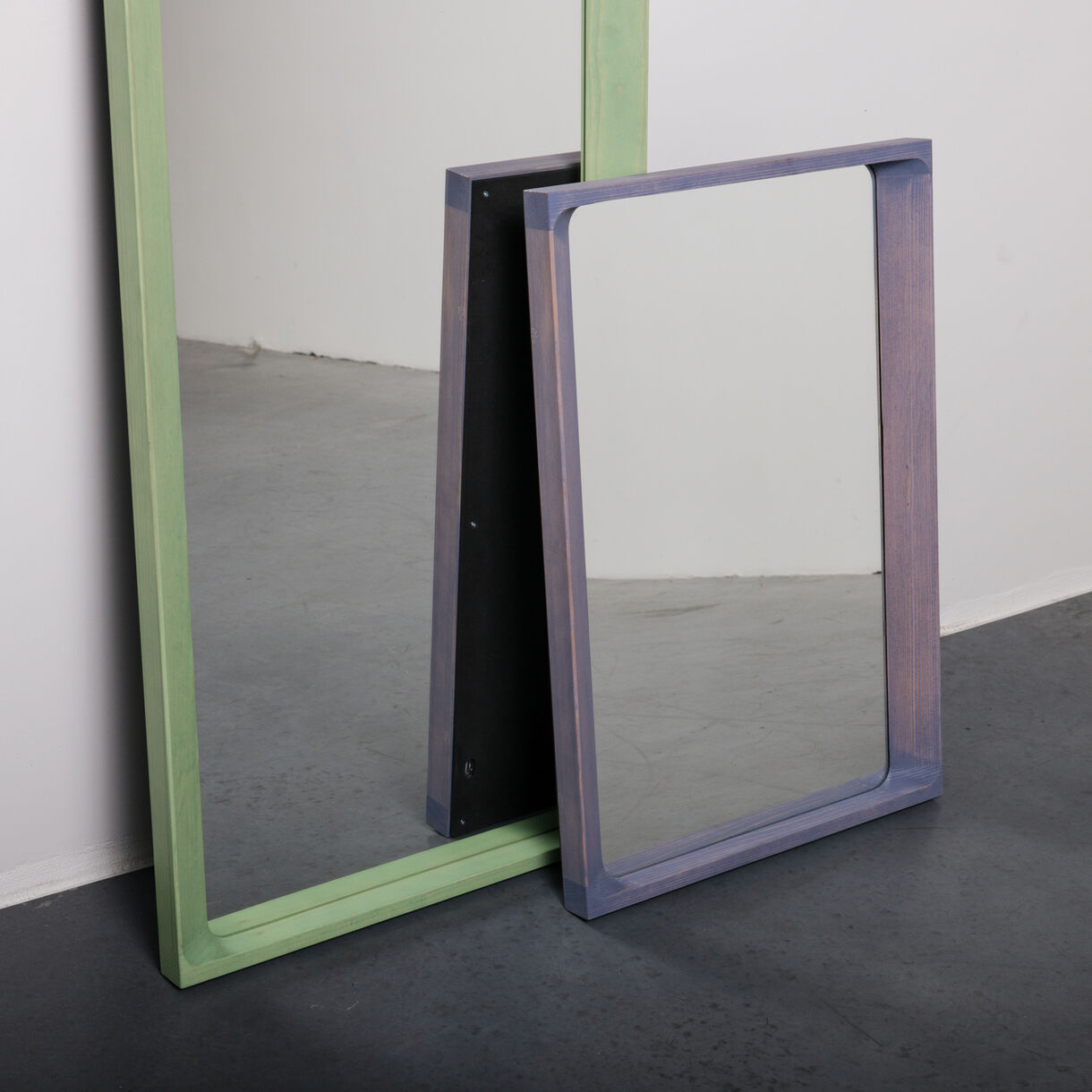 Arced Mirror, Small, Light Lilac