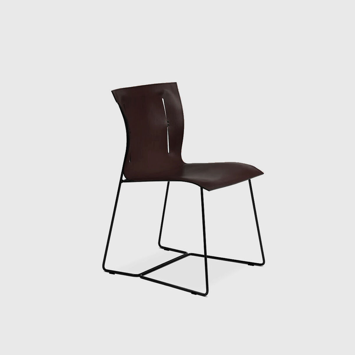 Cuoio Chair, Coffee Saddle Leather