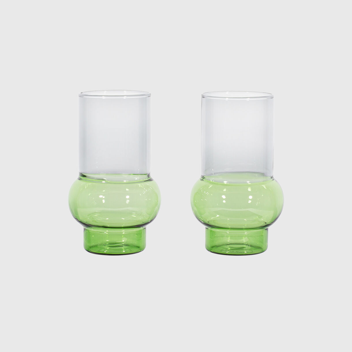 Bump Tall Glasses Green