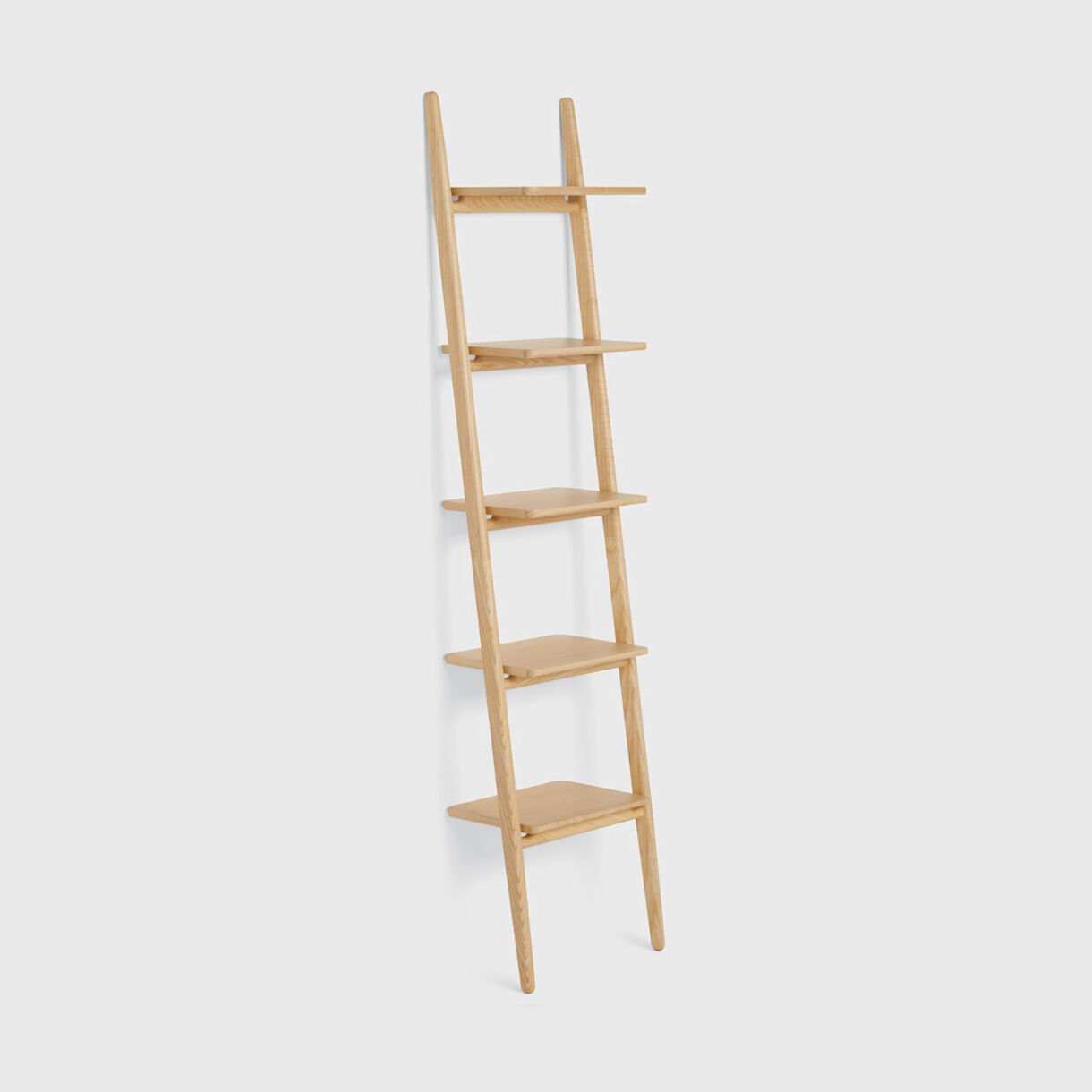 Folk Ladder Shelving, Narrow, Ash