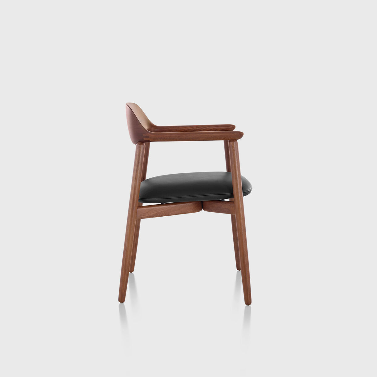Crosshatch Side Chair, Walnut