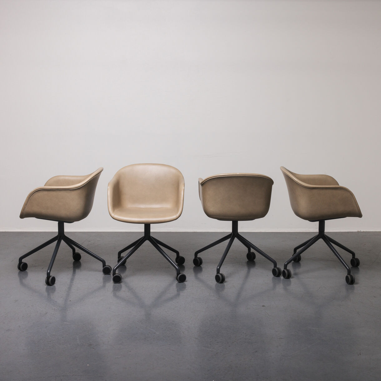 Fiber Conference Armchair, with Castors