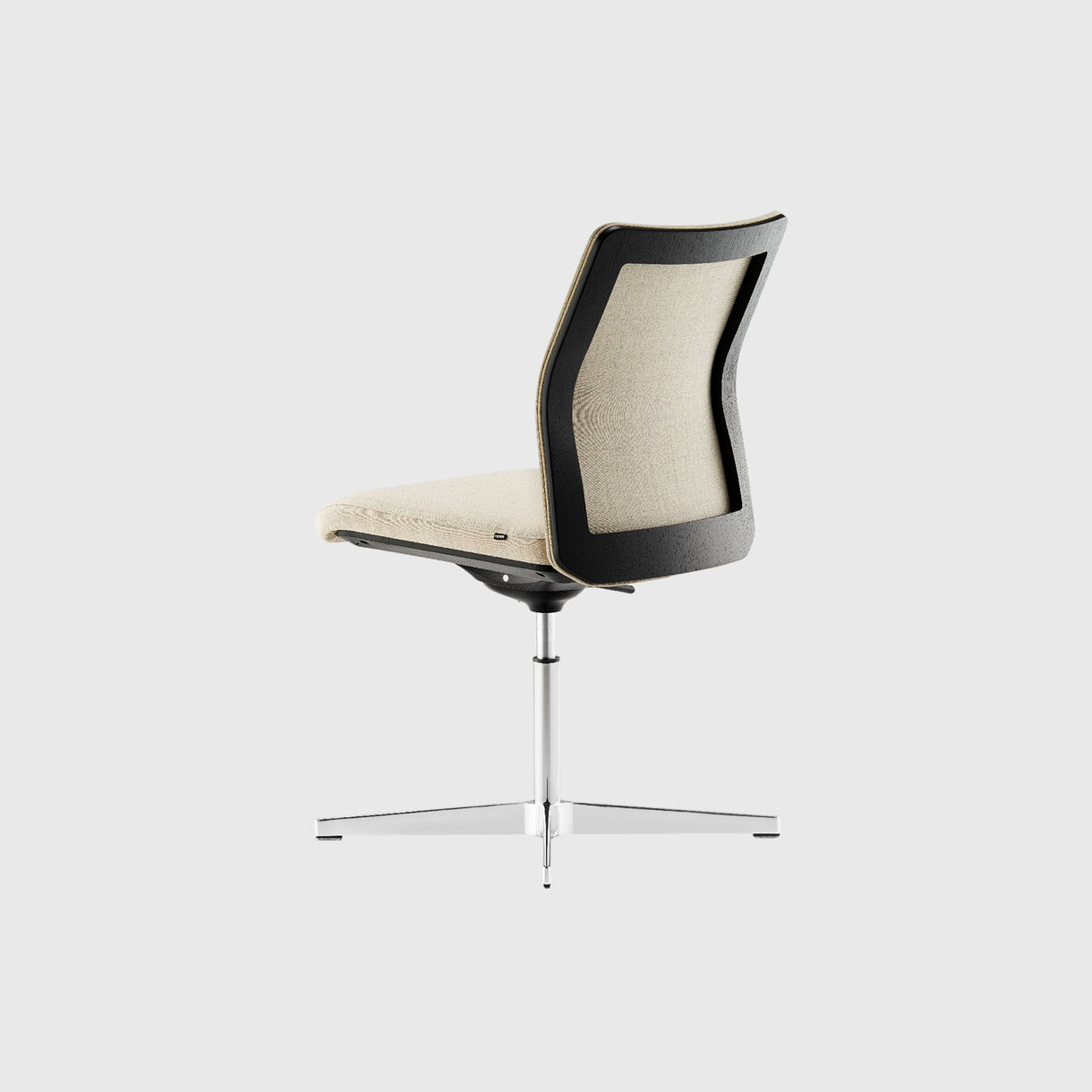 MN1 X-Base Side Chair, cream black