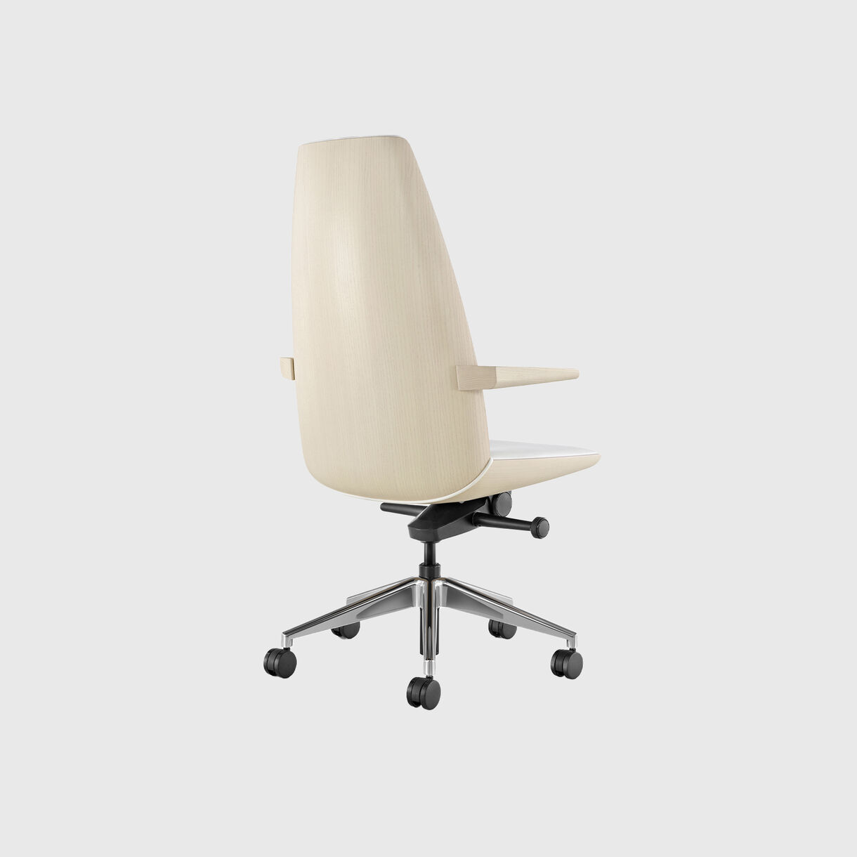Clamshell High Back Chair, Ash