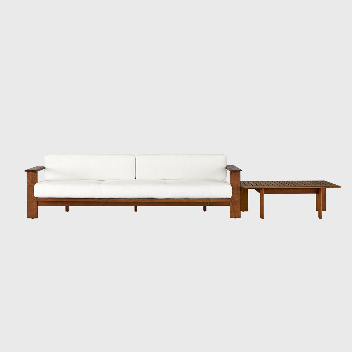 Rail Sofa with Coffee Table