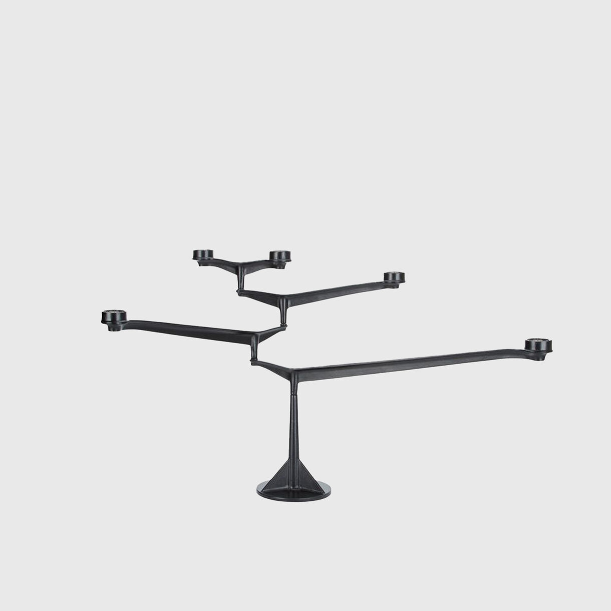 Spin Candelabra, Large, Black