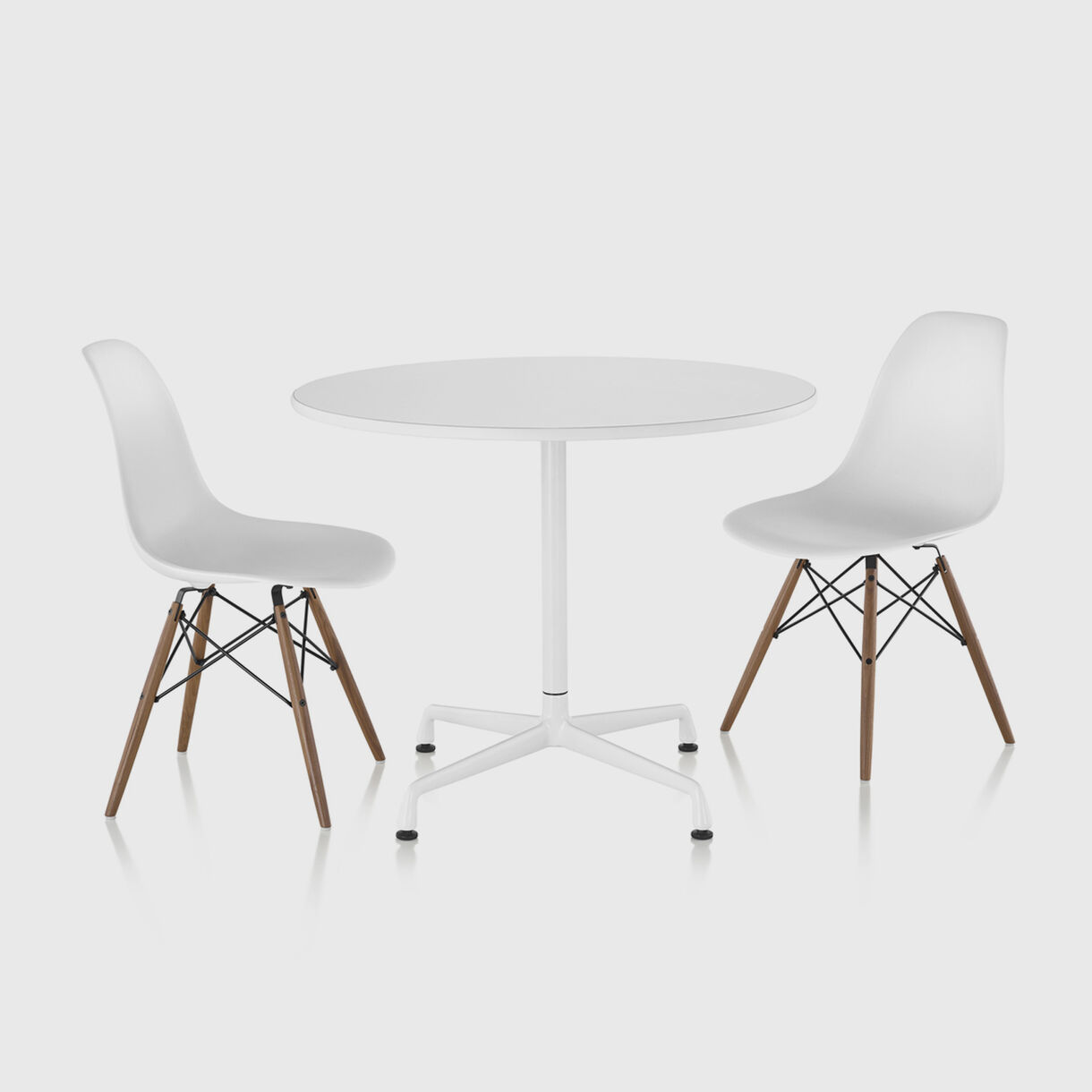 Eames Moulded Plastic Side Chairs, Group