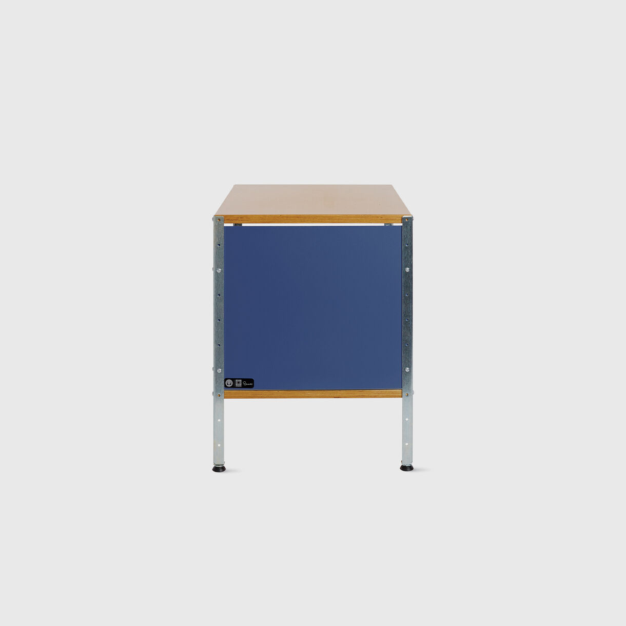 Eames Storage Unit, 1x1, Multicolour & Zinc