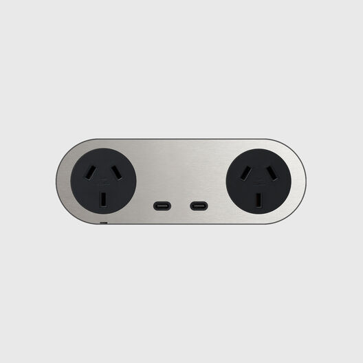 Carbon 13 - Double Outlet with USB-C