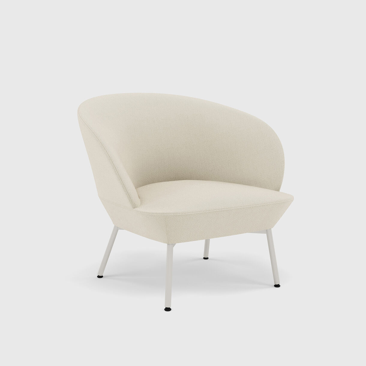 Oslo Lounge Chair, Tube Base, Vidar 146 & Grey