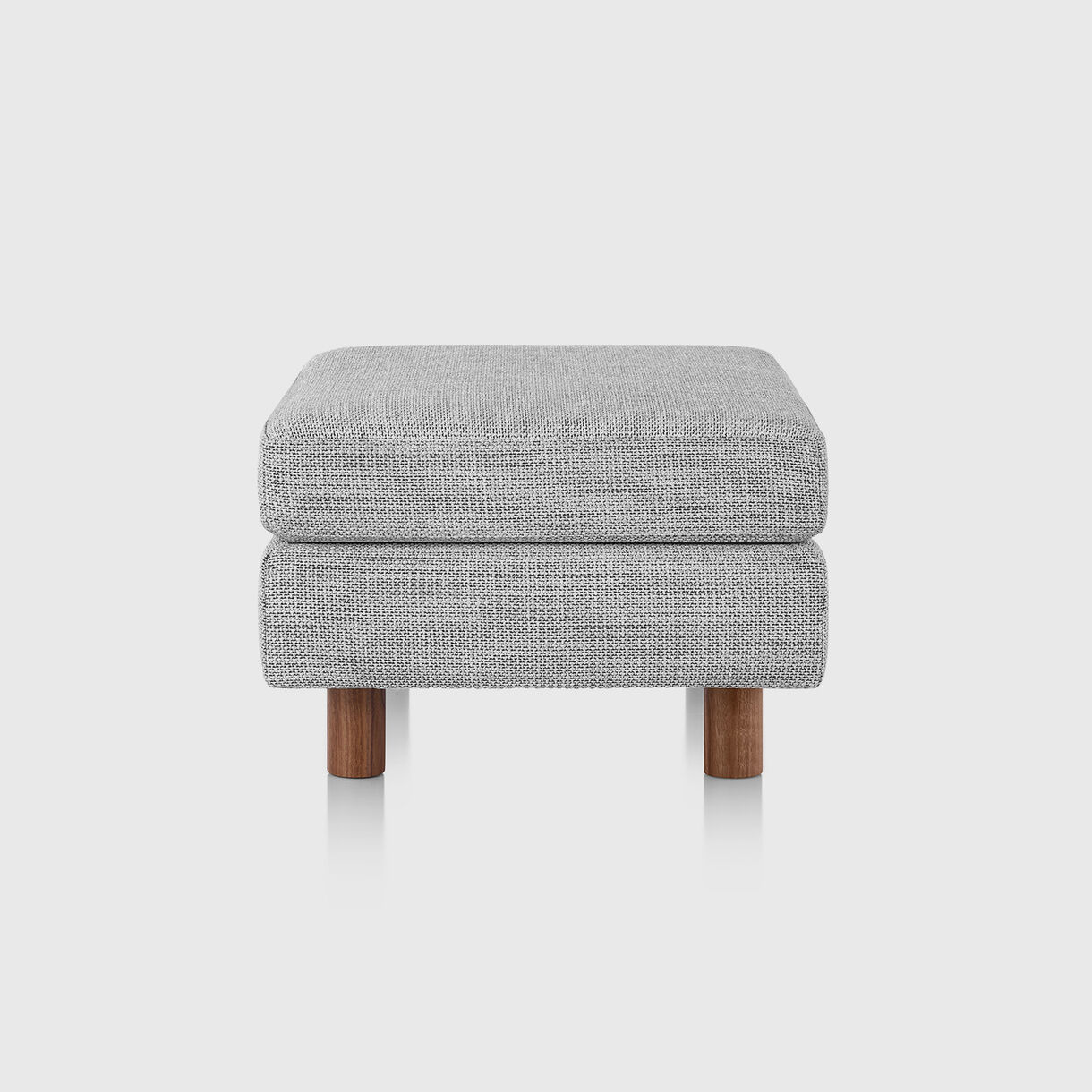 Lispenard Ottoman, Capri Light Silver