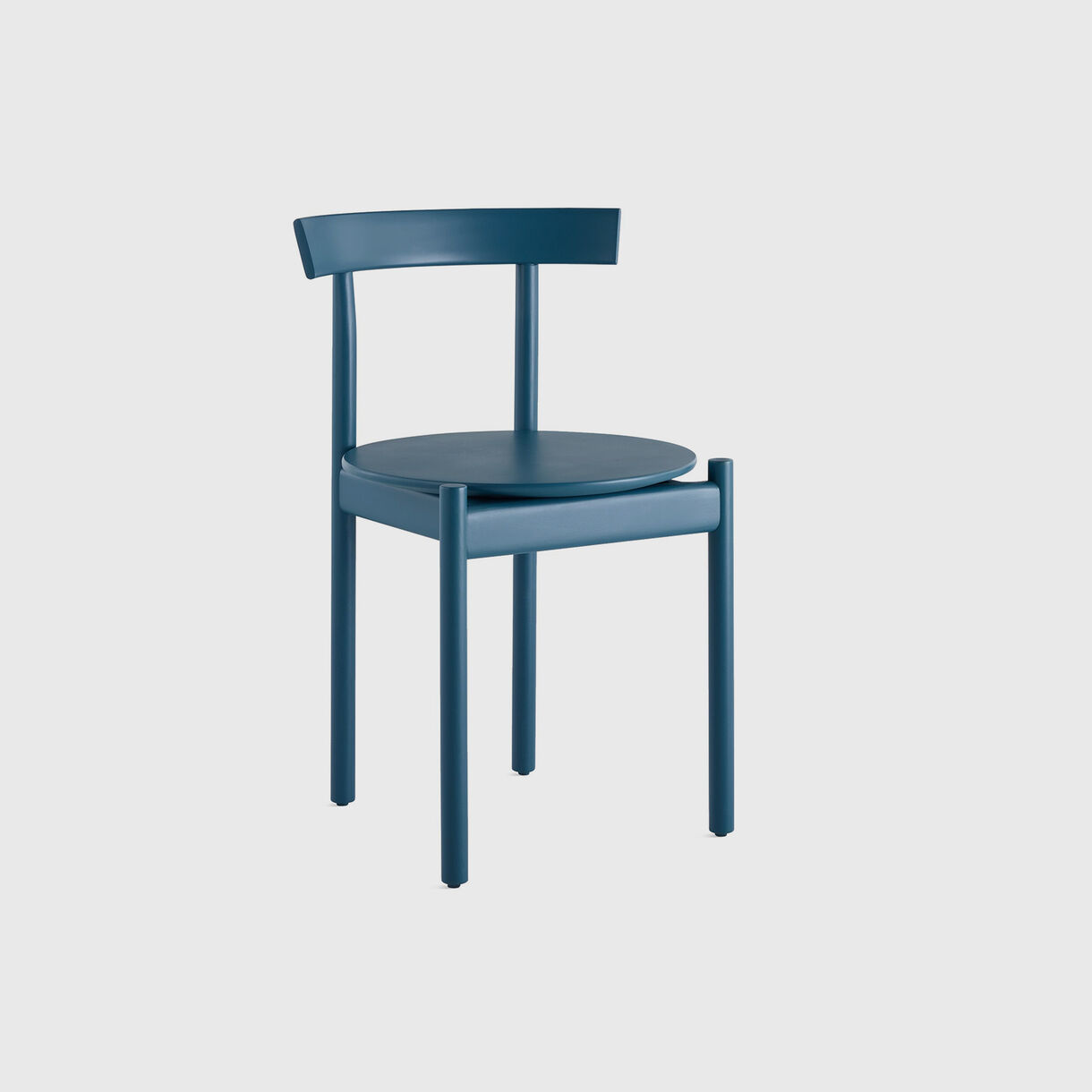 Comma Chair, Blue Stained Beech