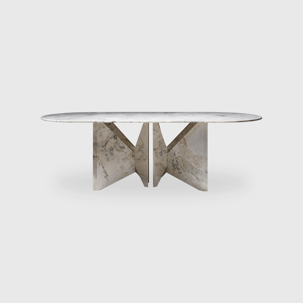 Lamina Dining Table, White Marble