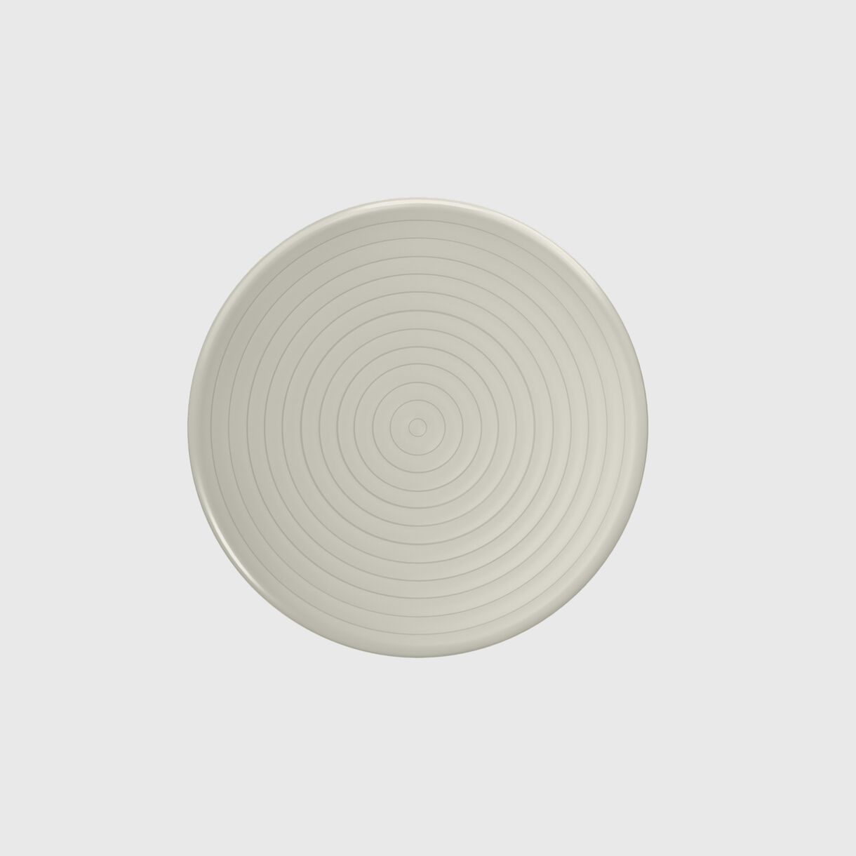 Groove Table, Round, Putty