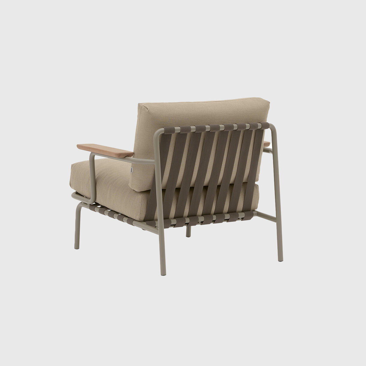 Settle Lounge Chair, Ribbed Weave 5, Taupe