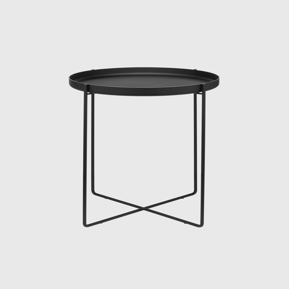 Habibi Side Table, 570x470, Jet Black