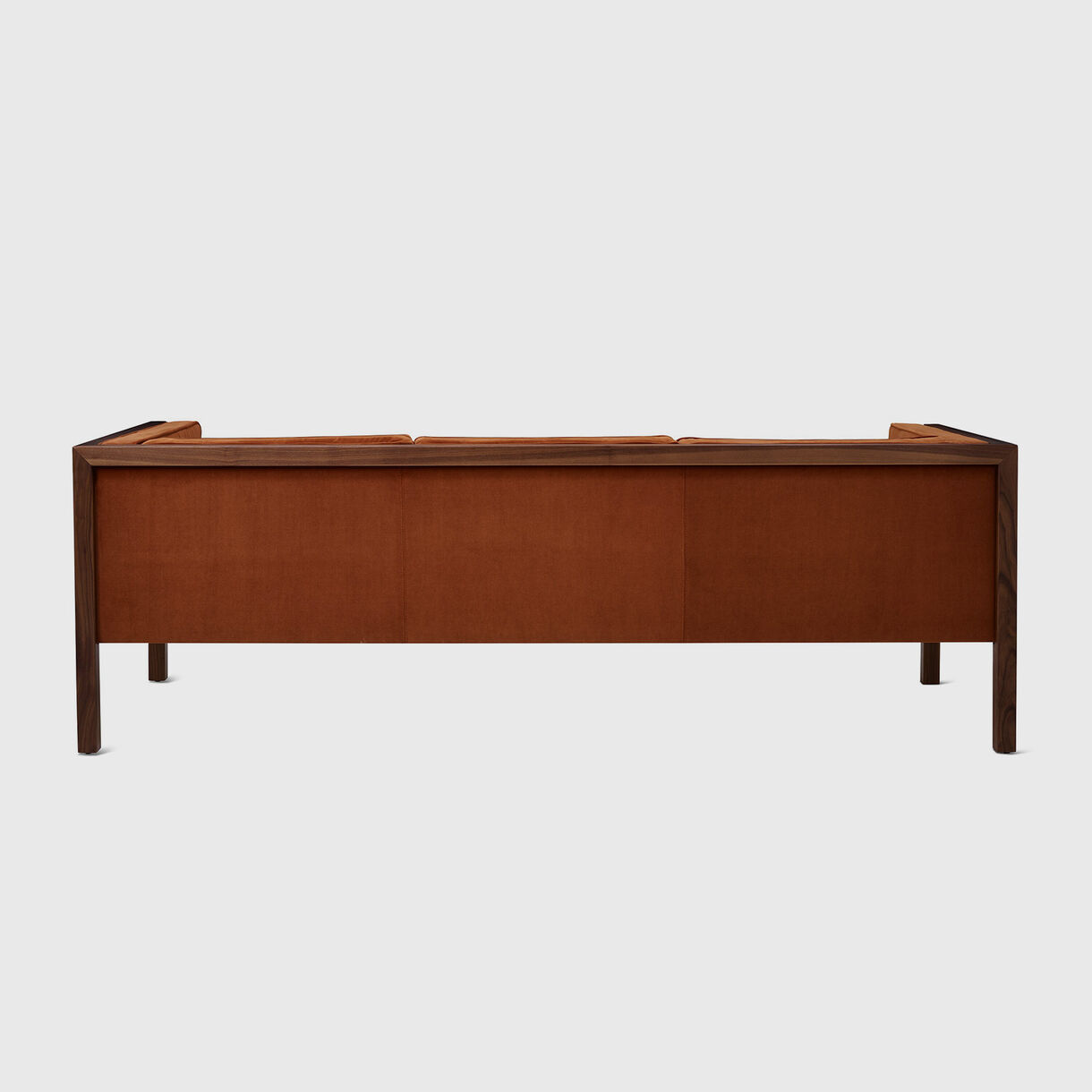 Nelson Cube Sofa, 2070, Walnut & Tempo Flaxseed