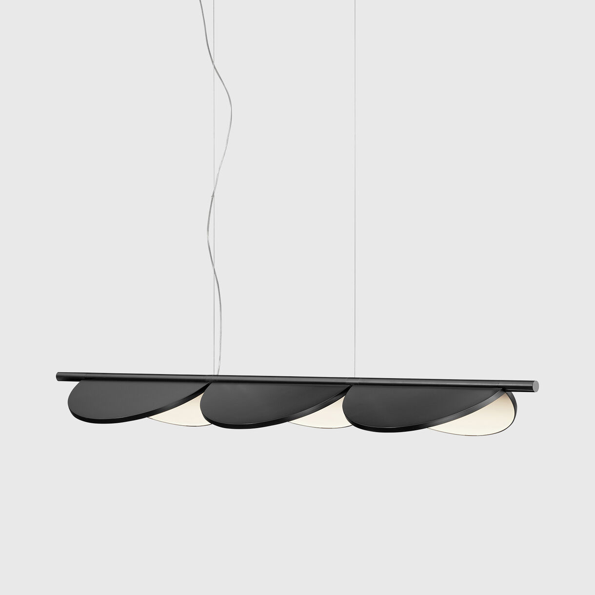 Almendra Linear S3 Suspension Lamp, Anthracite