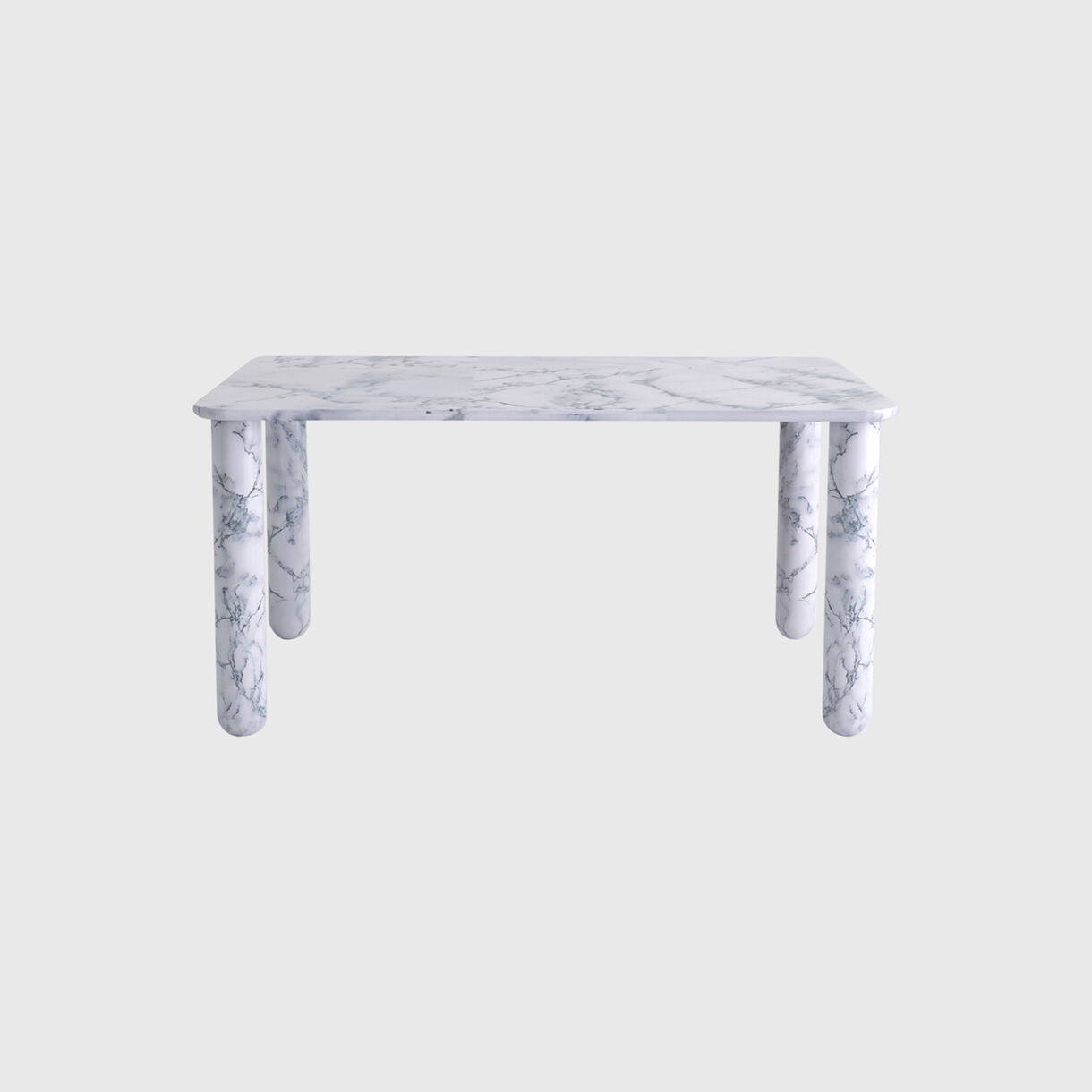 Sunday Dining Table, 1500x1000, White Marble